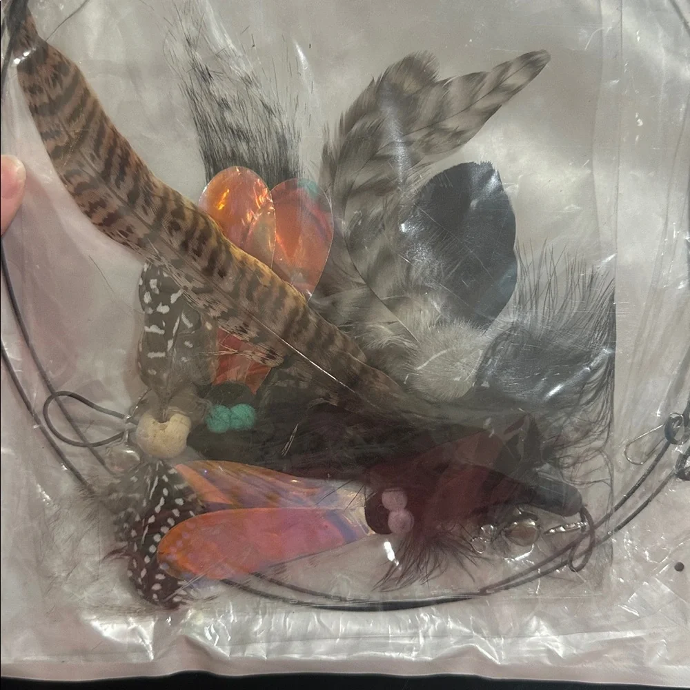 Colorful Feather cat toys